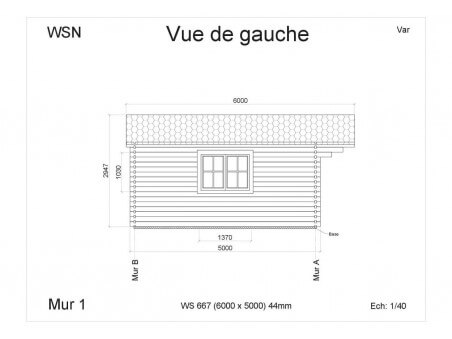 Bungalow en bois  VAR 30m² WS667 par WSN