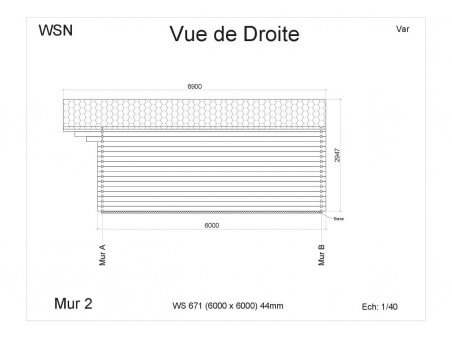 Bungalow en bois VAR 36m² WS671 par WSN