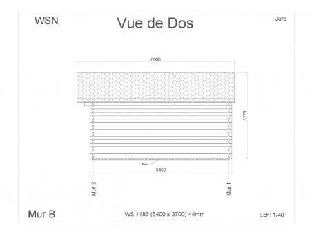 Abri en bois JURA 19,98m² WS1183 par WSN