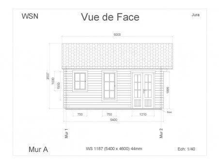 Bungalow en bois JURA WS1187 par WSN