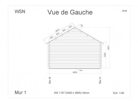 Bungalow en bois JURA WS1187 par WSN