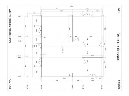 Bungalow en bois Finistère 100m2 WS778 par WSN