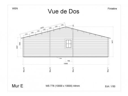 Bungalow en bois Finistère 100m2 WS778 par WSN