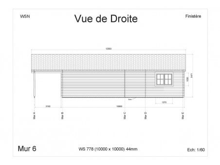 Bungalow en bois Finistère 100m2 WS778 par WSN