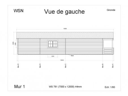 Chalet en bois Gironde 94m2 WS781 par WSN