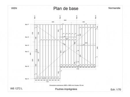 Chalet en bois Normandie 90m2 WS1272 par WSN