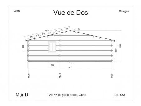 Chalet en bois SOLOGNE 72m2 WS12500 par WSN