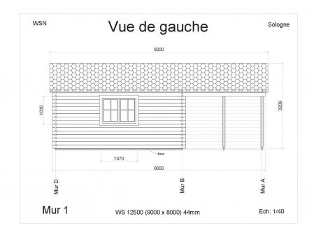 Chalet en bois SOLOGNE 72m2 WS12500 par WSN