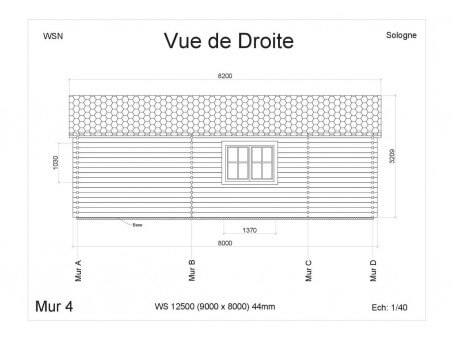 Chalet en bois SOLOGNE 72m2 WS12500 par WSN