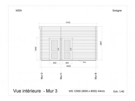 Chalet en bois SOLOGNE 72m2 WS12500 par WSN