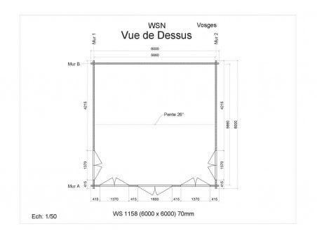 Bungalow en bois VOSGES 36m² WS1158 par WSN