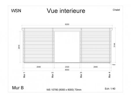 Chalet en bois VENDEE 48m2 WS10780 par WSN