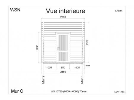 Chalet en bois VENDEE 48m2 WS10780 par WSN