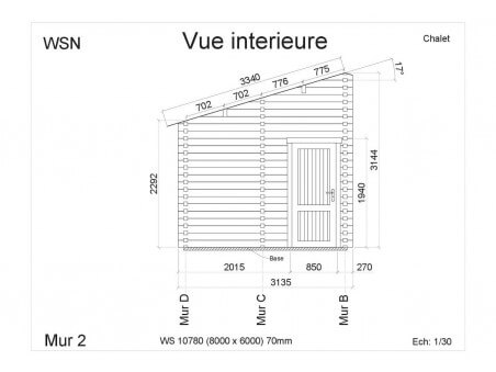 Chalet en bois VENDEE 48m2 WS10780 par WSN