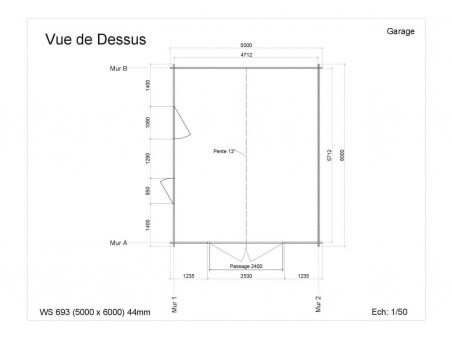 Garage 30m² WS693 par WSN