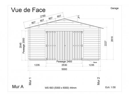 Garage 30m² WS693 par WSN