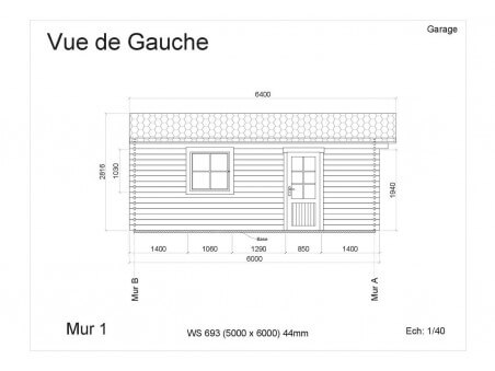 Garage 30m² WS693 par WSN