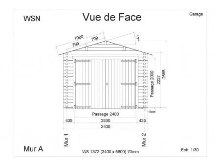 Garage 19,72m² WS1373 par WSN