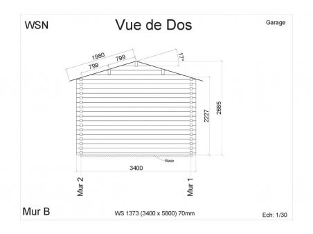 Garage 19,72m² WS1373 par WSN