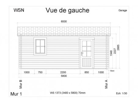 Garage 19,72m² WS1373 par WSN