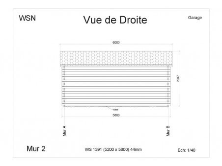 Garage 1 porte 30.16m2 WS1391 par WSN