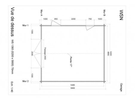 Garage 1 porte 30.16m2 WS1393 par WSN