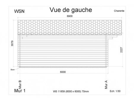 Bungalow en bois CHARENTE 36m² WS11859 par WSN