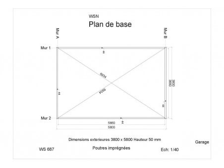 Garage 24m² WS687 par WSN