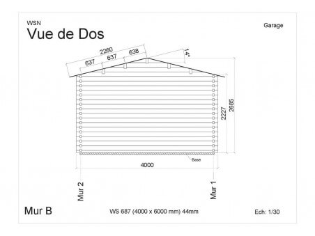 Garage 24m² WS687 par WSN