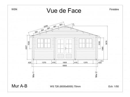 Chalet en bois  FINISTERE 36m² par WSN