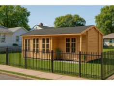 Chalet en bois  DORDOGNE 45m² Dim. (8000x6000-44mm) 3/4 pièces V1