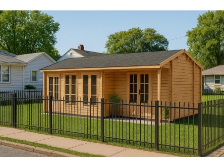 Chalet en bois  DORDOGNE 45m² Dim. (8000x6000-44mm) 3/4 pièces V1