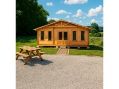 Chalet en bois  CHARENTE 40m² Dim. (7996x5000-70mm)