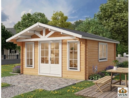 Bungalow en bois  CHARENTE 25m² Dim. (5000X5000-44mm)