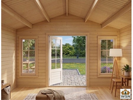 Bungalow en bois  CHARENTE 25m² Dim. (5000X5000-44mm)