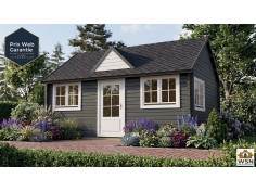 Bungalow en bois  VOSGES 25,8m² Dim. (6000X4300-44mm) PP