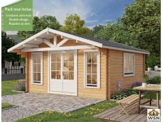 Bungalow en bois  CHARENTE 30m²  Dim. (6000X5000-44mm)