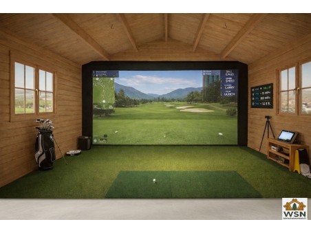 Bungalow en bois  FINISTERE 36m² Dim.  (6000x6000-44mm)