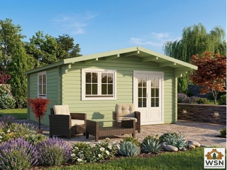 Bungalow en bois  AVEYRON 20m²   Dim. (5000X4000-44mm)