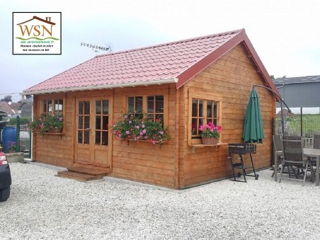 Bungalow en bois VOSGES 25,8m2 WS1141 | WSN