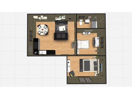 Chalet en bois  SOLOGNE Dim. (9000x8000-44mm)