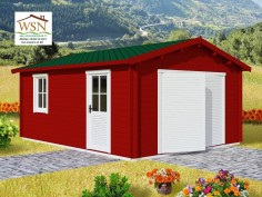 Garage en bois 25,52m²  Dim. (4400X5800-44mm)