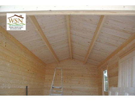 Garage en bois 25,52m²  Dim. (4400X5800-44mm)