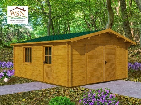 Garage en bois 25,52m² (4400X5800-70mm)