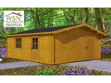 Garage en Bois 36m² (6000X6000-44mm)