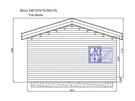 BRIVE 43m² (7678X5678-70mm) WS4980