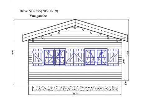 BRIVE 43m² (7678X5678-70mm) WS4980