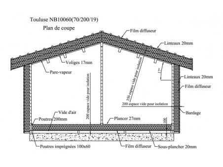 TOULOUSE 60m² (10000X6000-70mm) WS5147