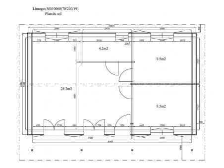 LIMOGES 60m² (10000X6000-70mm) WS5247