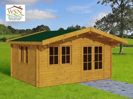 Bungalow en bois  AVEYRON 30m² Dim. (6000X5000-44mm)